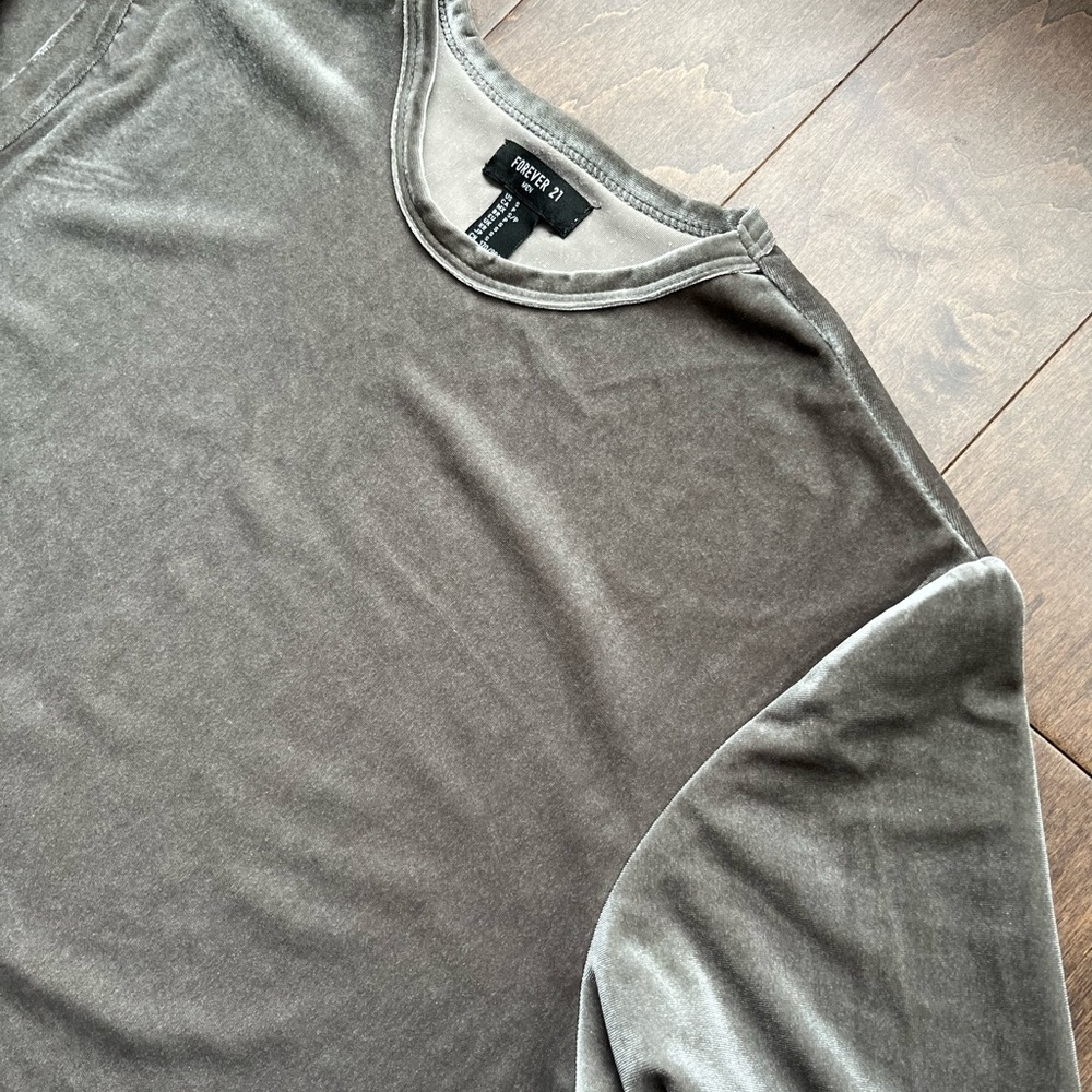 Mens velour shirt